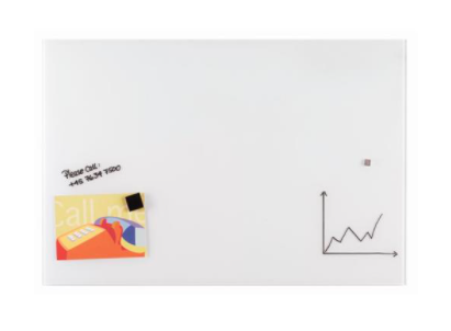 Franken Magnetic Glass Board 120 x 90cm White
